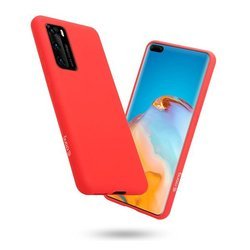 Crong Color Cover Red - Etui Do Huawei P40