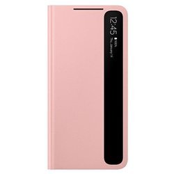 ETUI CLEAR VIEW COVER PINK DO GALAXY S21+ PLUS
