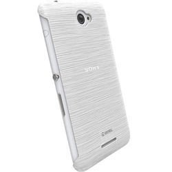 Etui Krusell FrostCover do Sony Xperia E4 - biały przeźroczysty