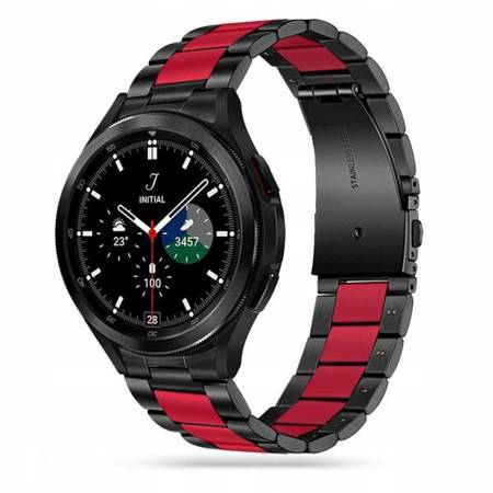 BRANSOLETA TECH-PROTECT STAINLESS SAMSUNG GALAXY WATCH 4 40 / 42 / 44 / 46 MM BLACK/RED