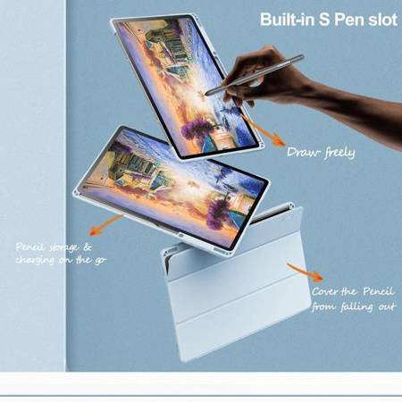 Etui Infiland Crystal Case Galaxy Tab S7 Fe 5G 12.4 T730 / T736B Blue