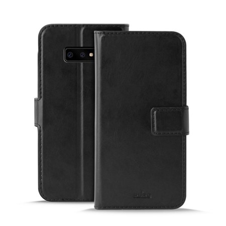 Etui Puro Booklet Wallet Case Samsung Galaxy S10E Z Kieszenią Na Kartę + Stand Up - Czarne