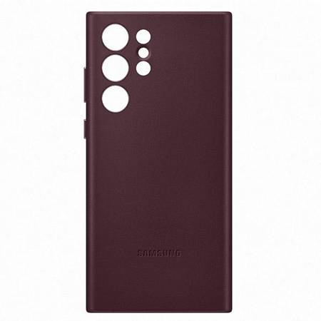 Etui Samsung Protective Leather Cover - Galaxy S22 Ultra (Burgundy)
