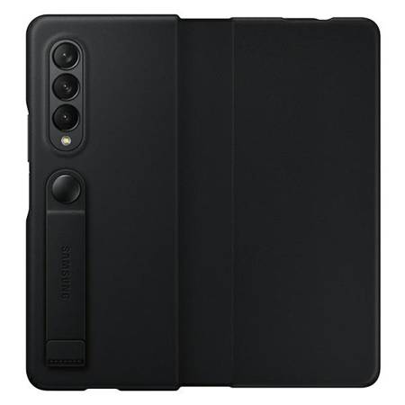 Etui Skórzane Z Klapką Samsung Leather Flip Cover Do Galaxy Z Fold 3 Black