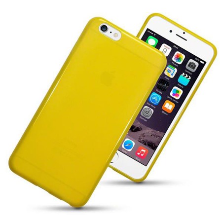 Etui Terrapin do Apple iPhone 6 Plus żelowe - żółty