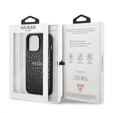 Guess Croco Stamp Lines Etui Do iPhone 13 Pro Max