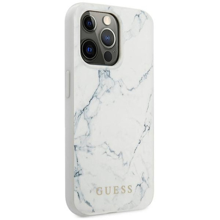 Guess Marble - Etui iPhone 13 Pro (Biały)