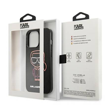 Karl Lagerfeld Karl Ikonik Outline - Etui iPhone 13 Pro (Wielokolorowy)