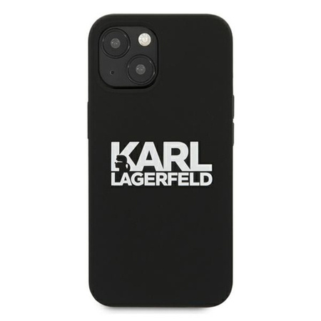 Karl Lagerfeld Silicone Stack Logo - Etui Do iPhone 13 Mini (Czarny)