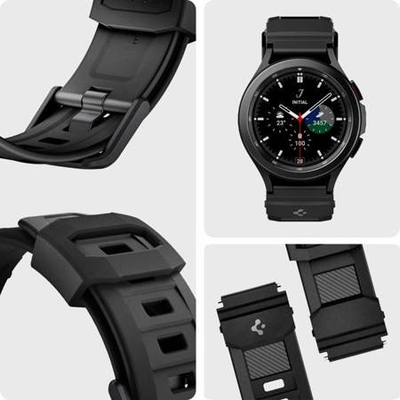 Pasek Spigen Rugged Band Galaxy 4 / 4 Classic / 5 / Active 2 / Huawei Watch Gt 2 42 mm Matte Black